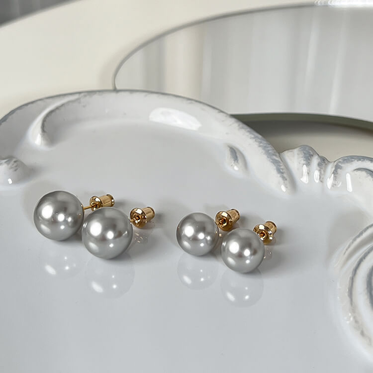 Chic Pearl Stud Earrings | Buy at KHANIE