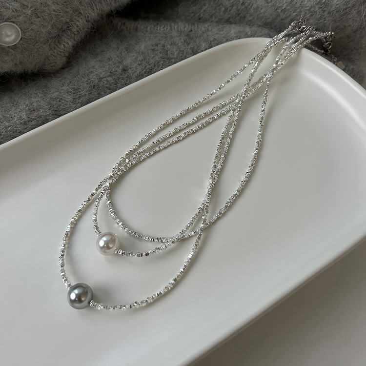 Circle of Elegance Pearl Necklace S925 Silver  Buy at Khanie
