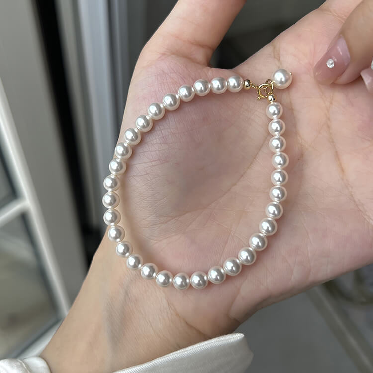 Classic White Pearl Bracelet | Buy at Khanie