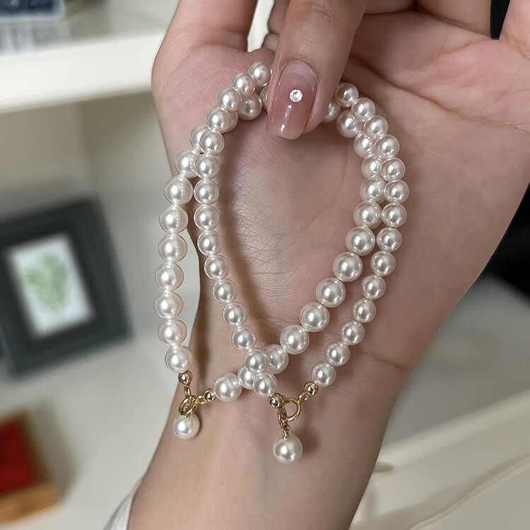 Classic White Pearl Bracelet | Buy at Khanie