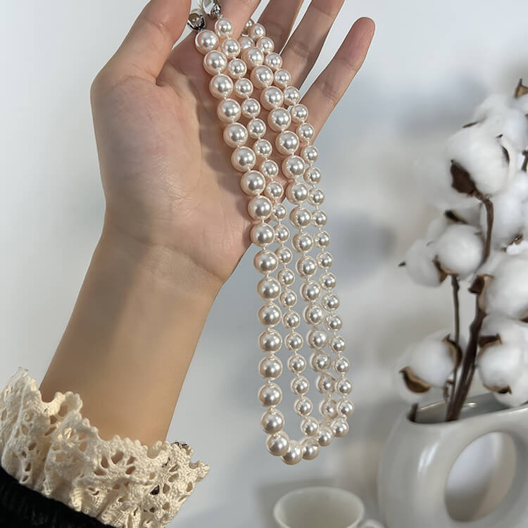 Classic White Pearl Necklace  Buy at Khanie
