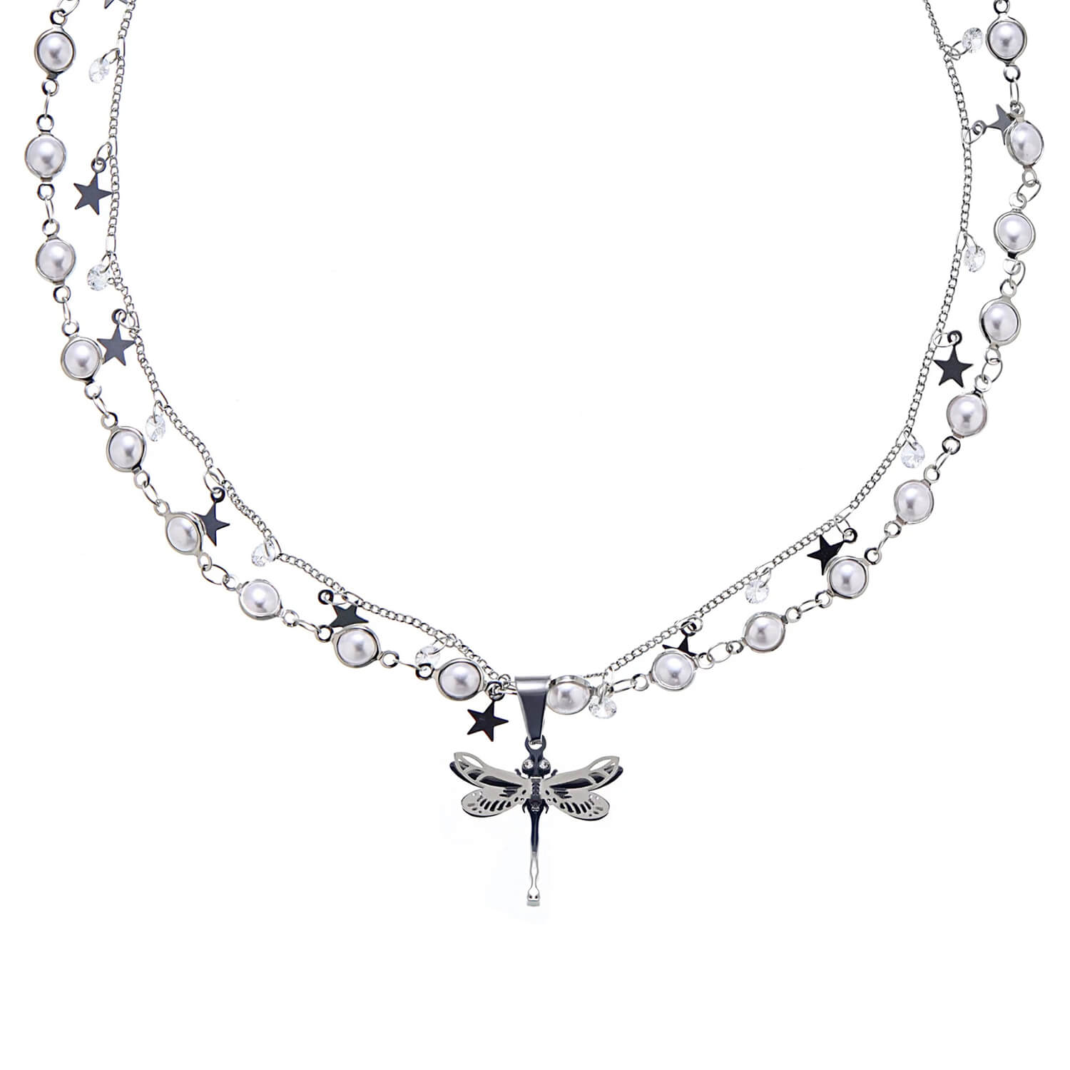 Dragonfly Delight Natural Pearl Necklace  Buy at Khanie