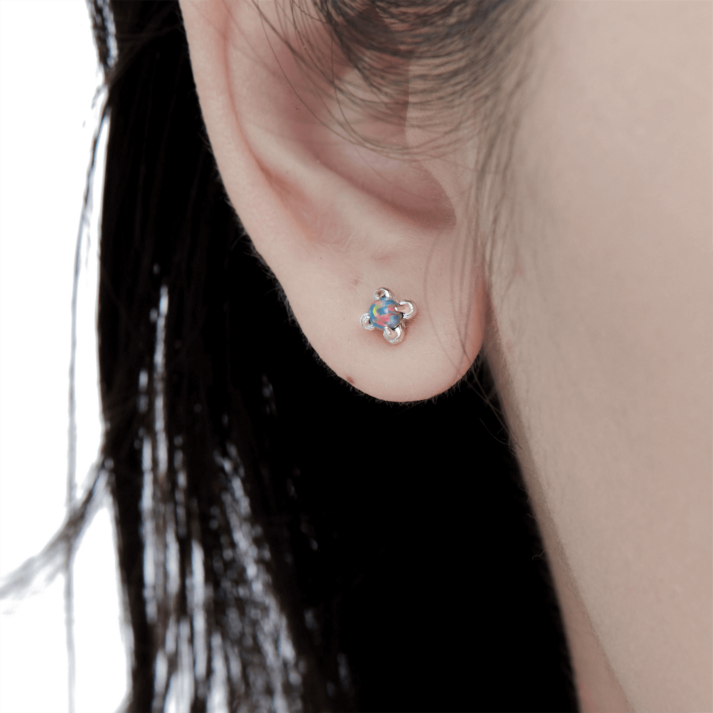 Mini Sleep-Friendly Opal Ear Studs | Buy at KHANIE