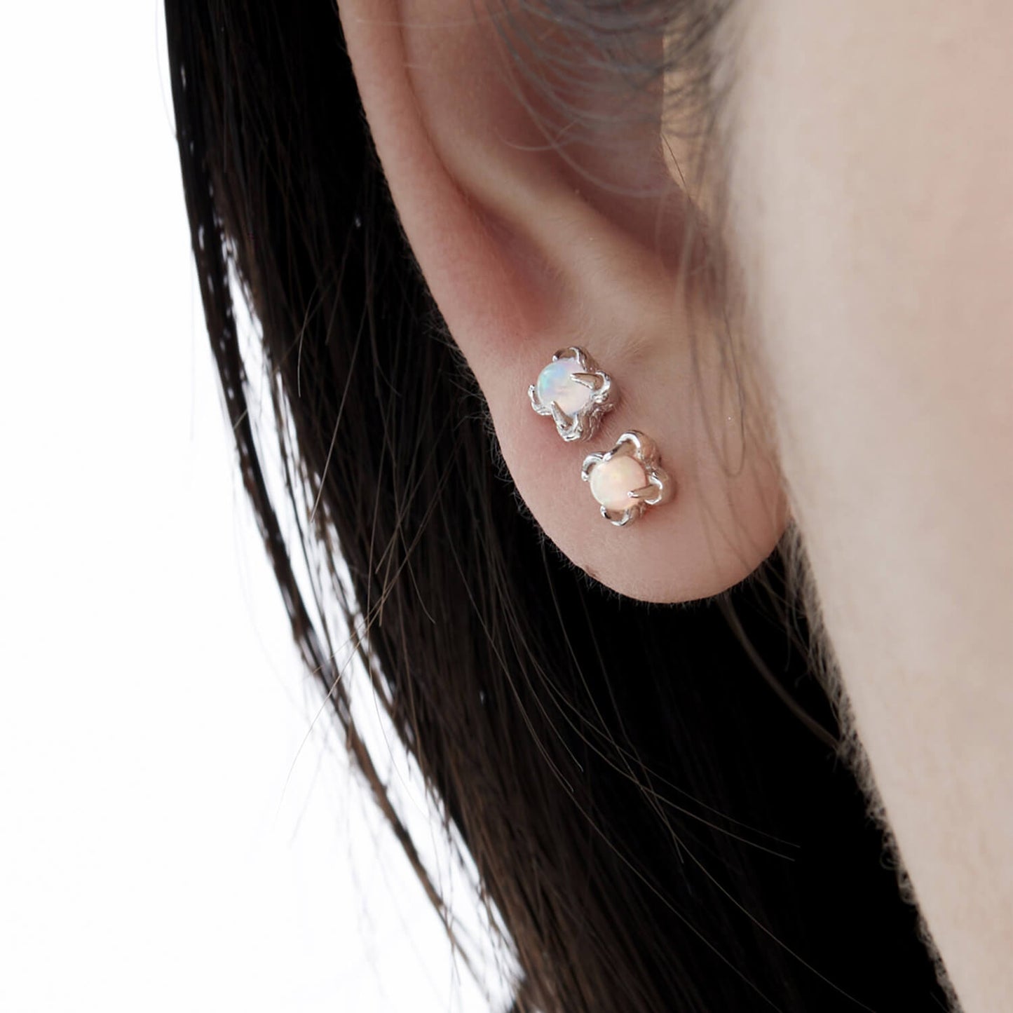 Mini Sleep-Friendly Opal Ear Studs | Buy at KHANIE