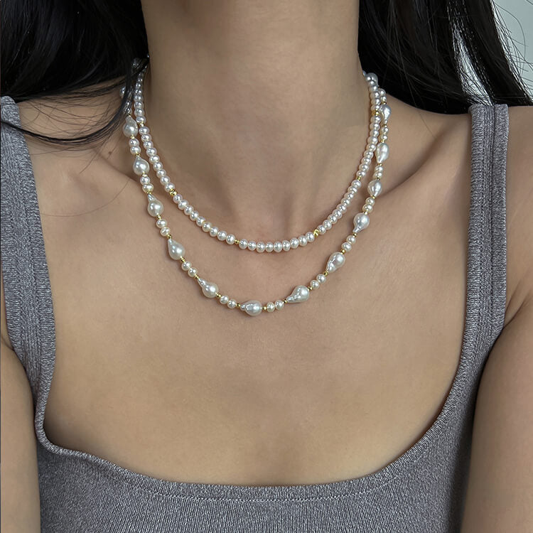 Natural Baroque Freshwater Pearl Necklace | Khanie
