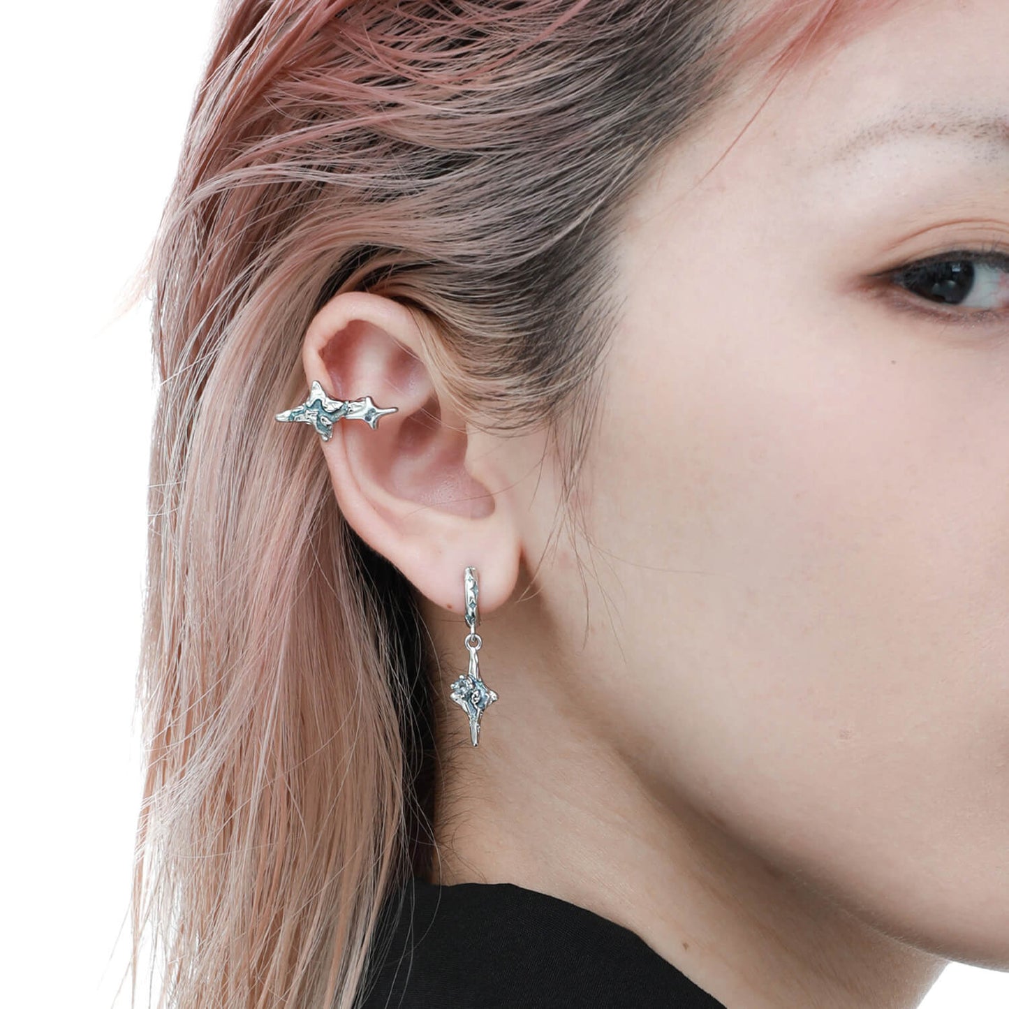 Starry Night Dangler Earrings | Star Ear Drops | KHANIE