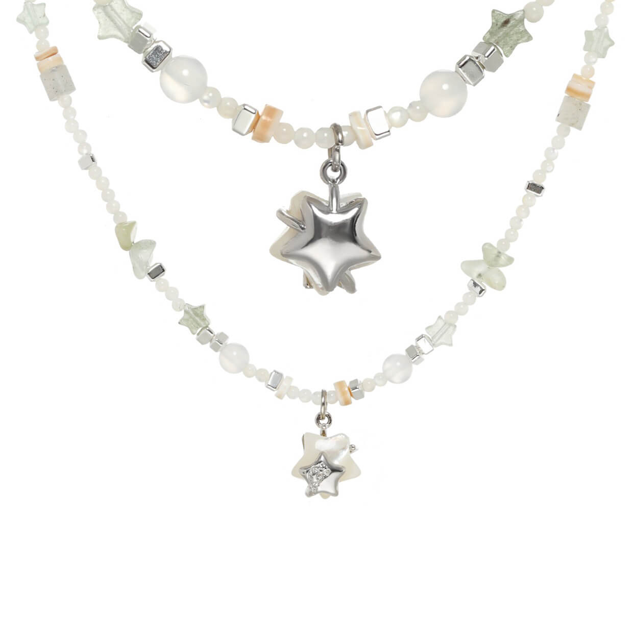 Stellar Seashell Beaded Pearl Necklace  Buy at Khanie