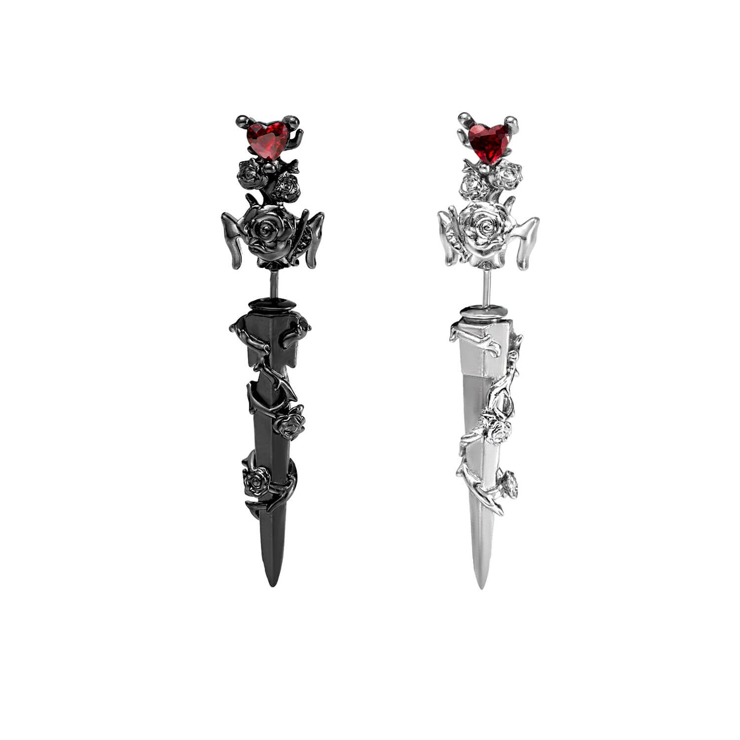 Thorny Rose Sword Earrings  KHANIE