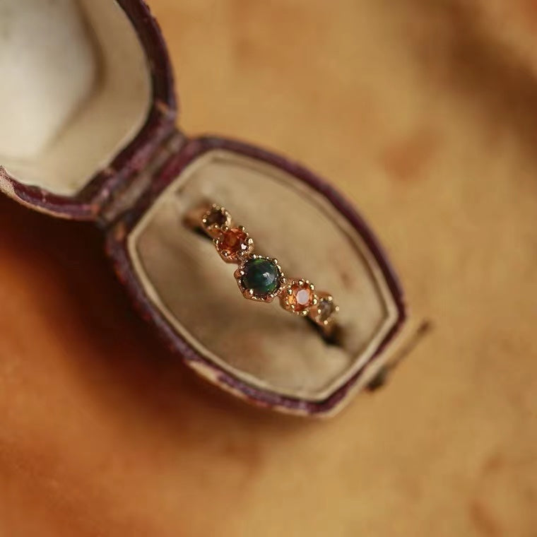 vintage style ring opal ring buy at khanie