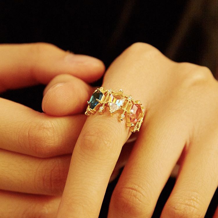 crystal ring for women buy at khanie