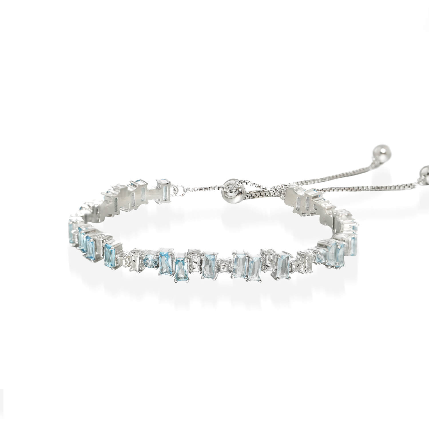 Adjustable Ice Blue Zircon Bracelet  Buy at Khanie