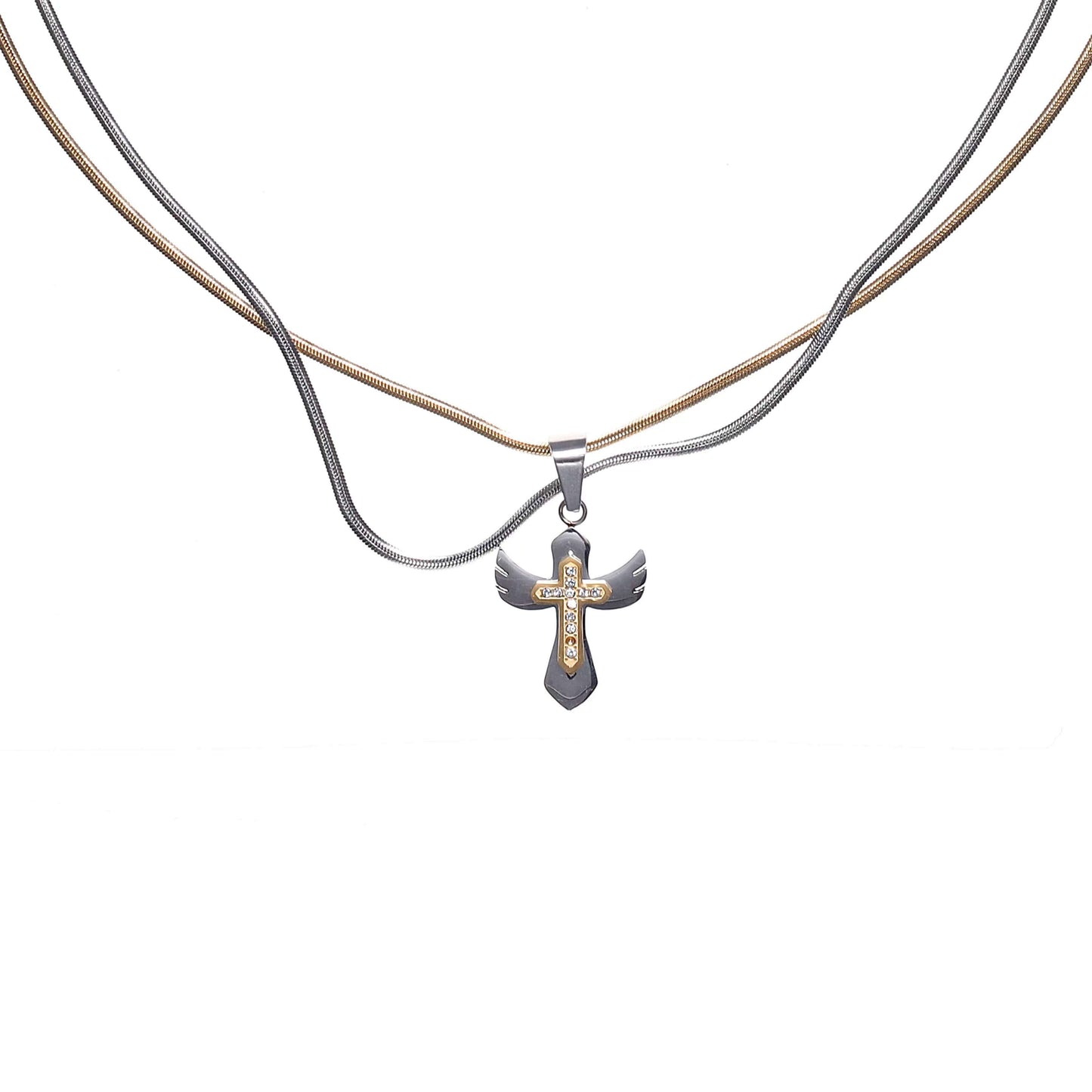 Angel Wing Cross Necklace | Buy at Khanie