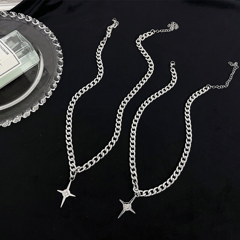 Cuban Chain Star Necklace  Buy at Khanie