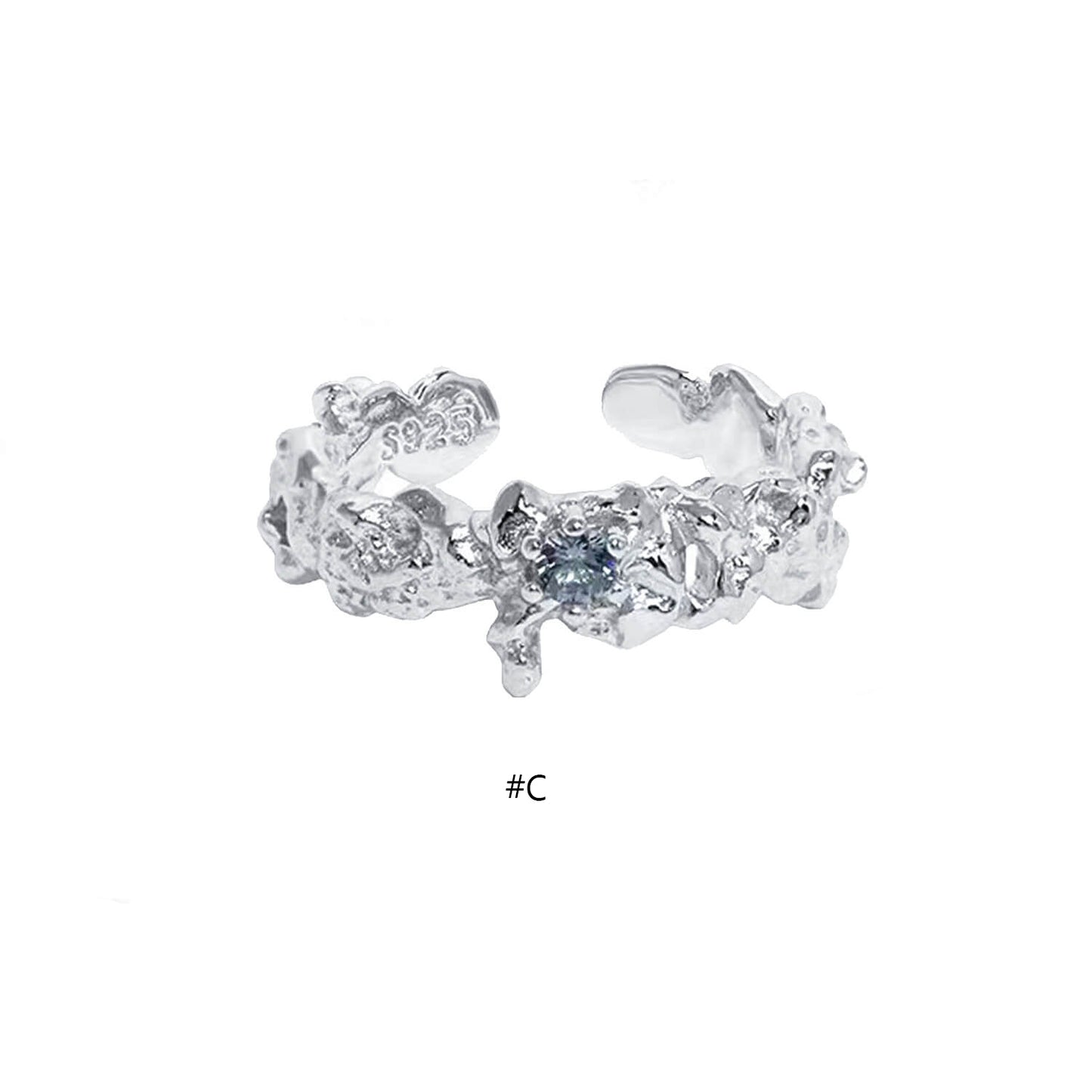 Gemstone Rings Silver Rings Neutral Jewelry | Buy at Khanie