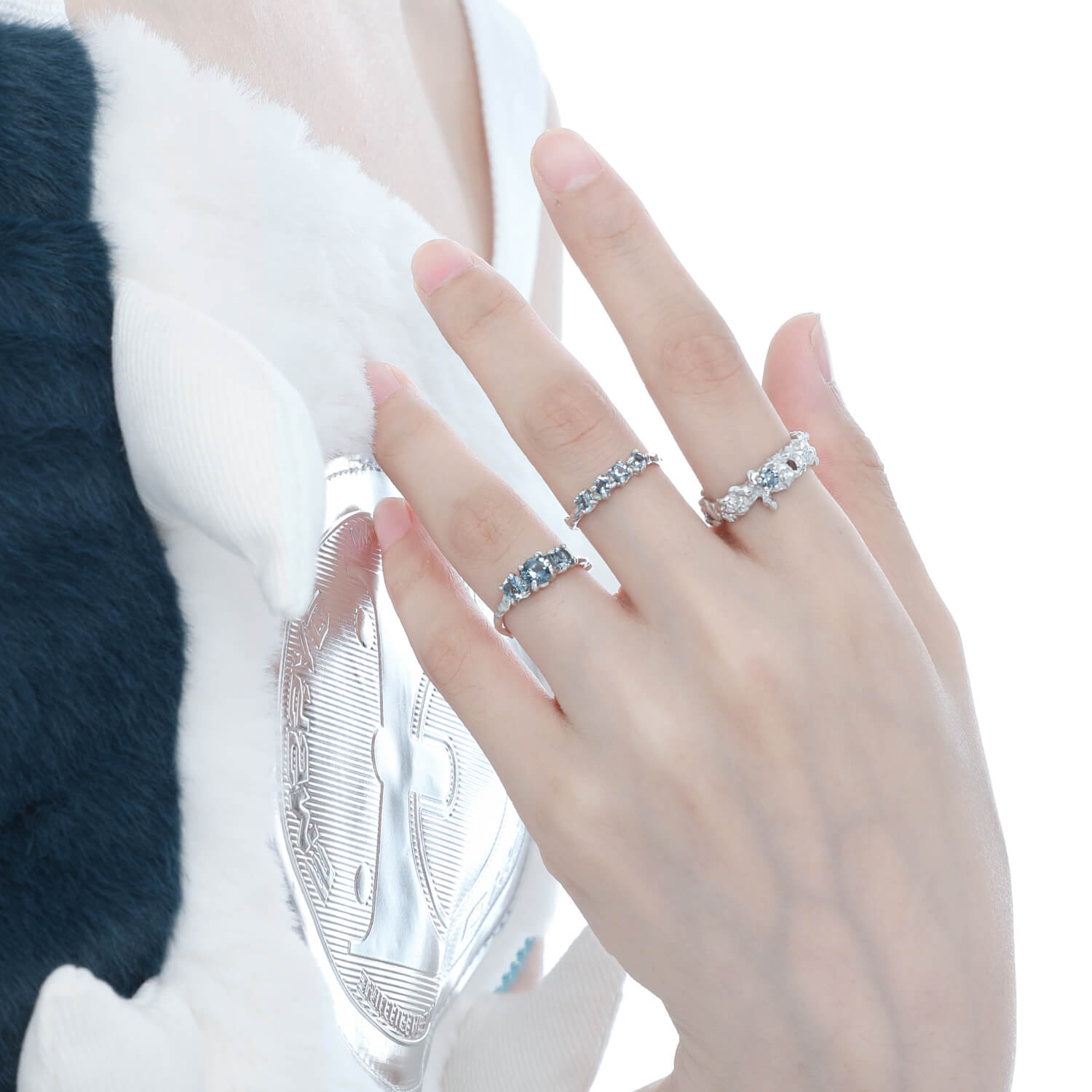 Iceland S925 Silver Ring Gemstone Ring | Shop at Khanie