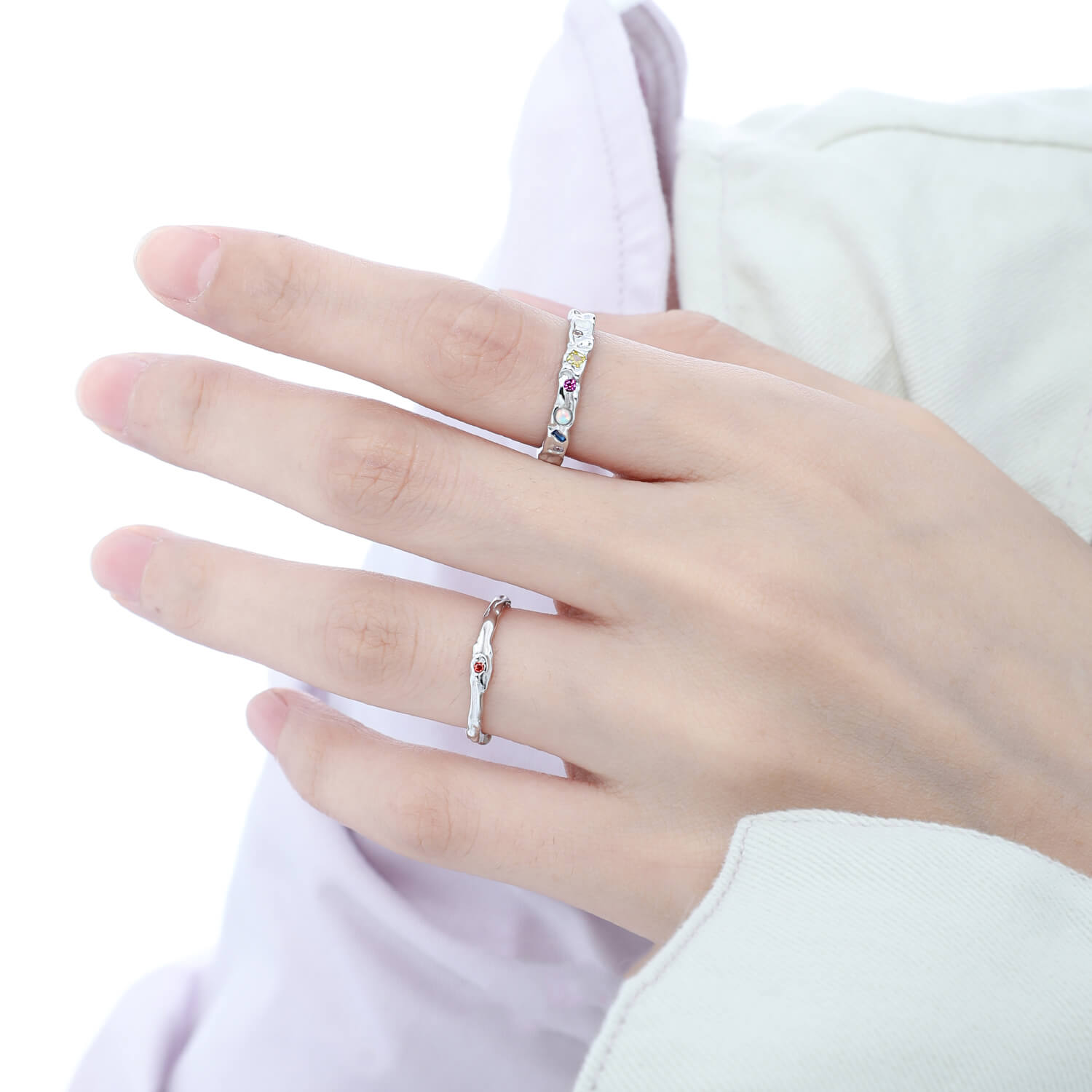 Gemstone Rings Silver Rings Unique  Buy at Khanie