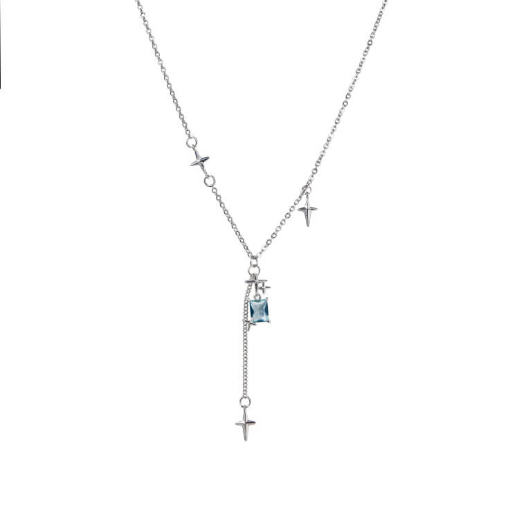 Gemstone Star Necklace Y2K Necklace  Buy at Khanie