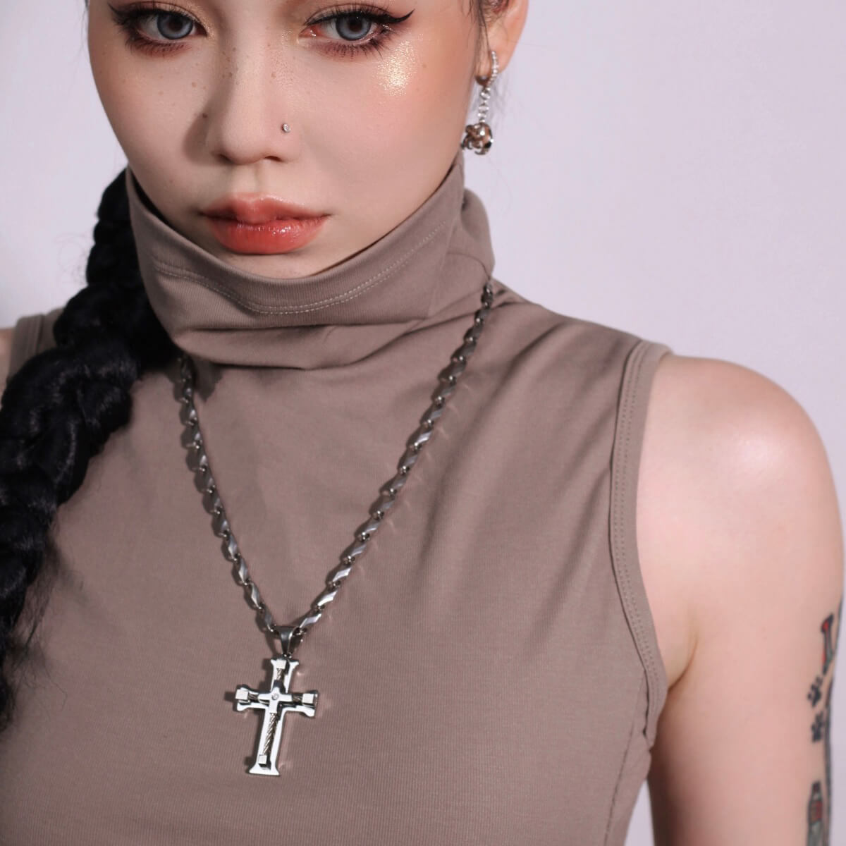 Hip-Hop Style Cross Necklace | Buy at Khanie