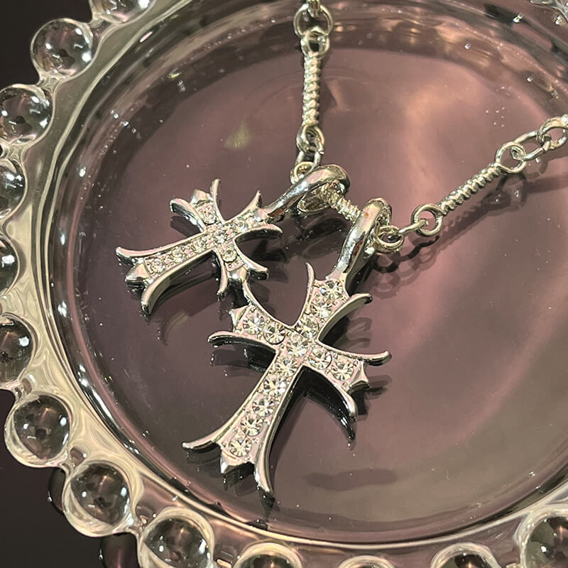 HipHop Neutral Cross Pendant Necklace  Buy at Khanie