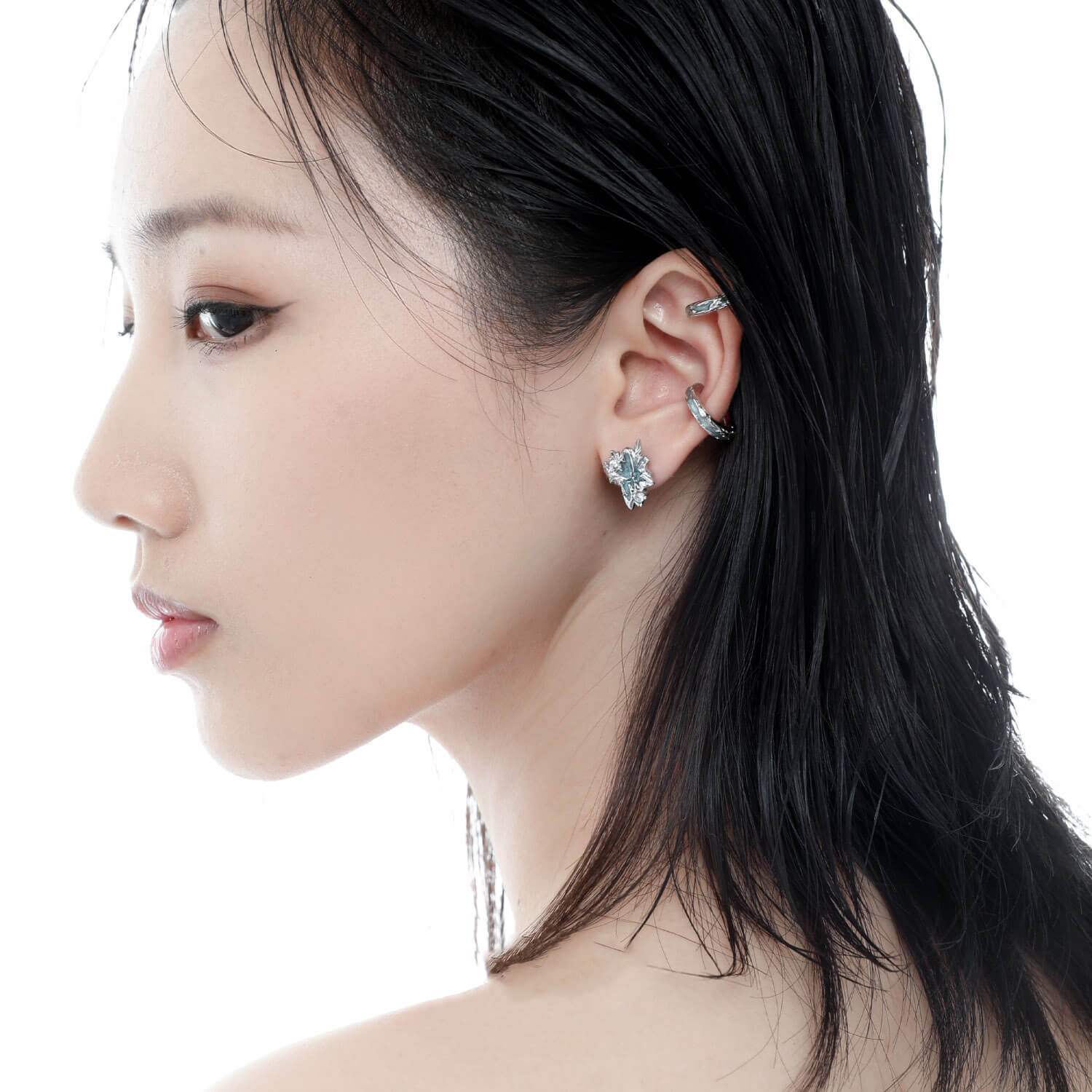 Iceberg Ear Studs Irregular Earrings | Buy at Khanie
