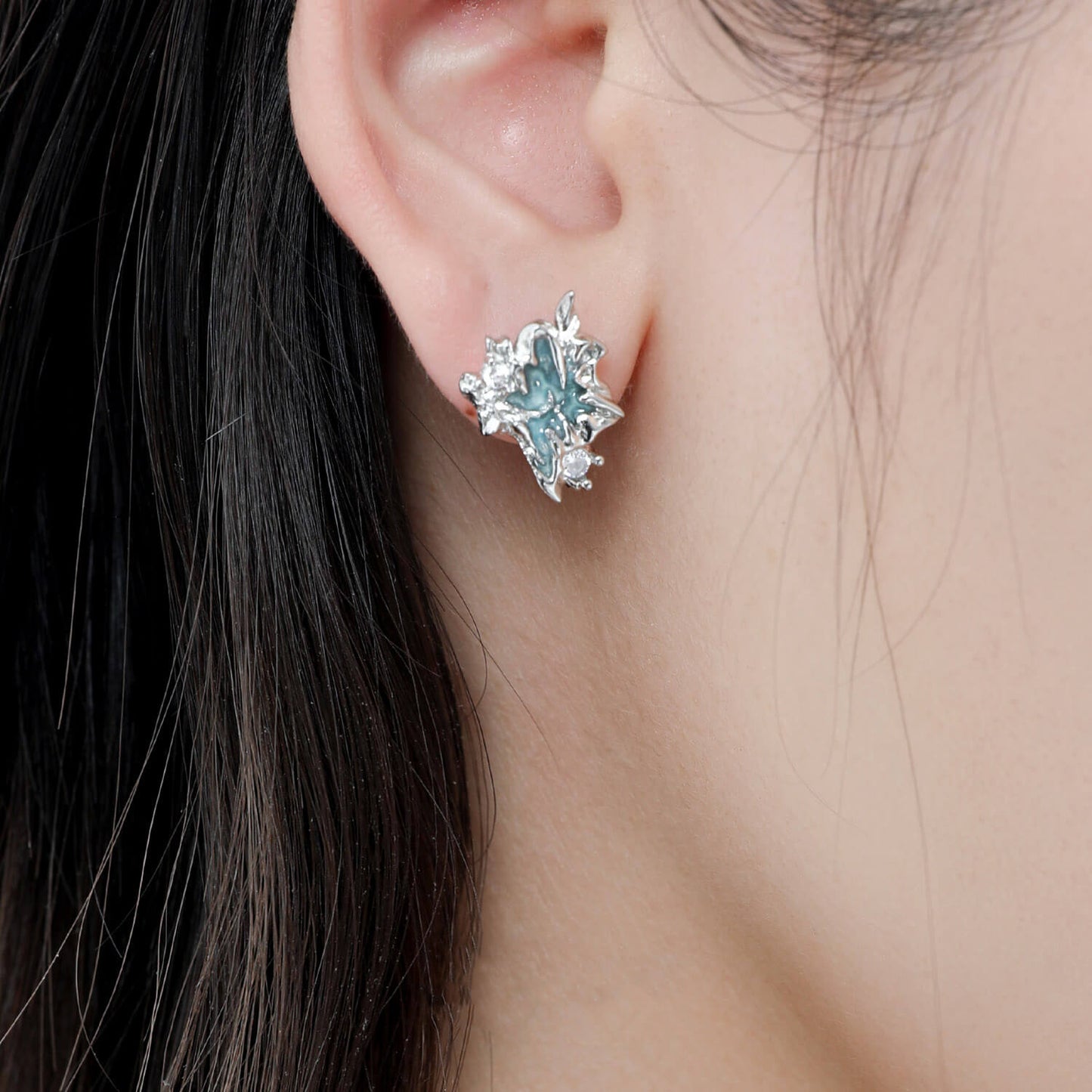 Iceberg Ear Studs Irregular Earrings | Buy at Khanie