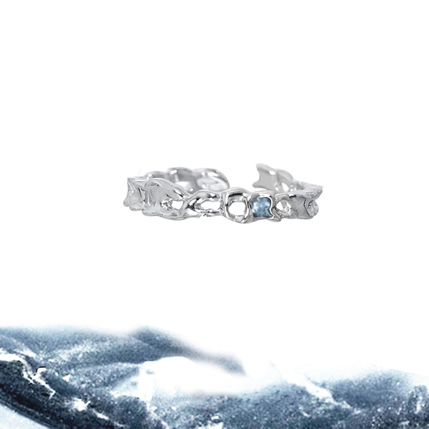 Iceberg Irregular Rings Couple Rings  Buy at Khanie
