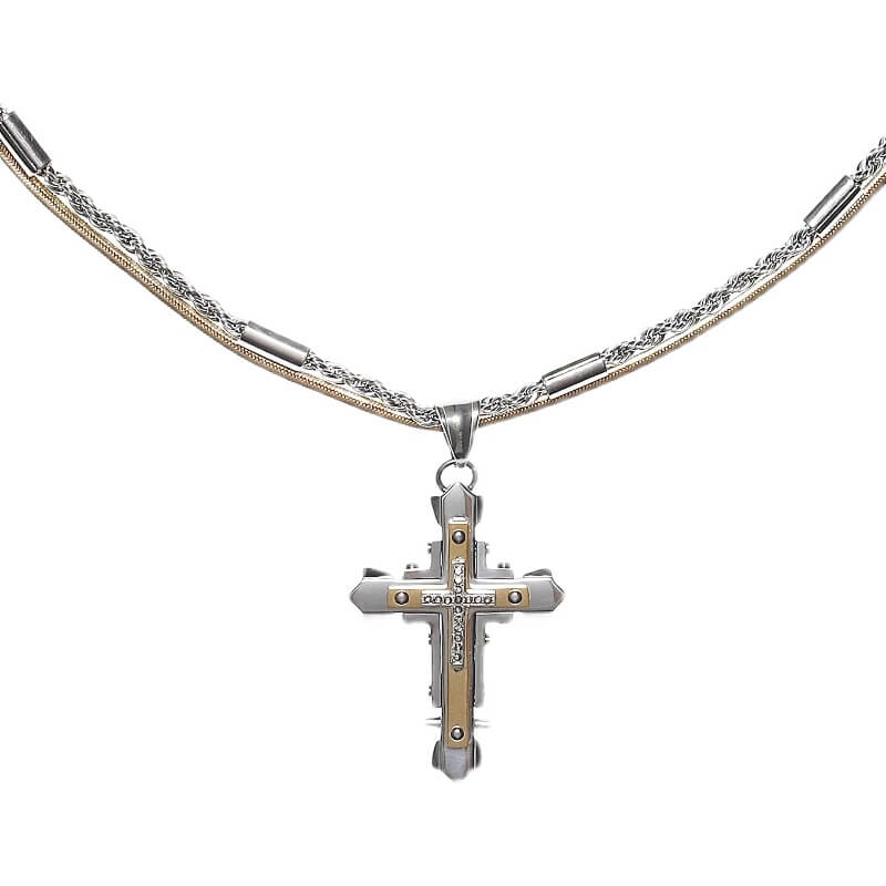 Industrial Cross Necklace | Buy at Khanie