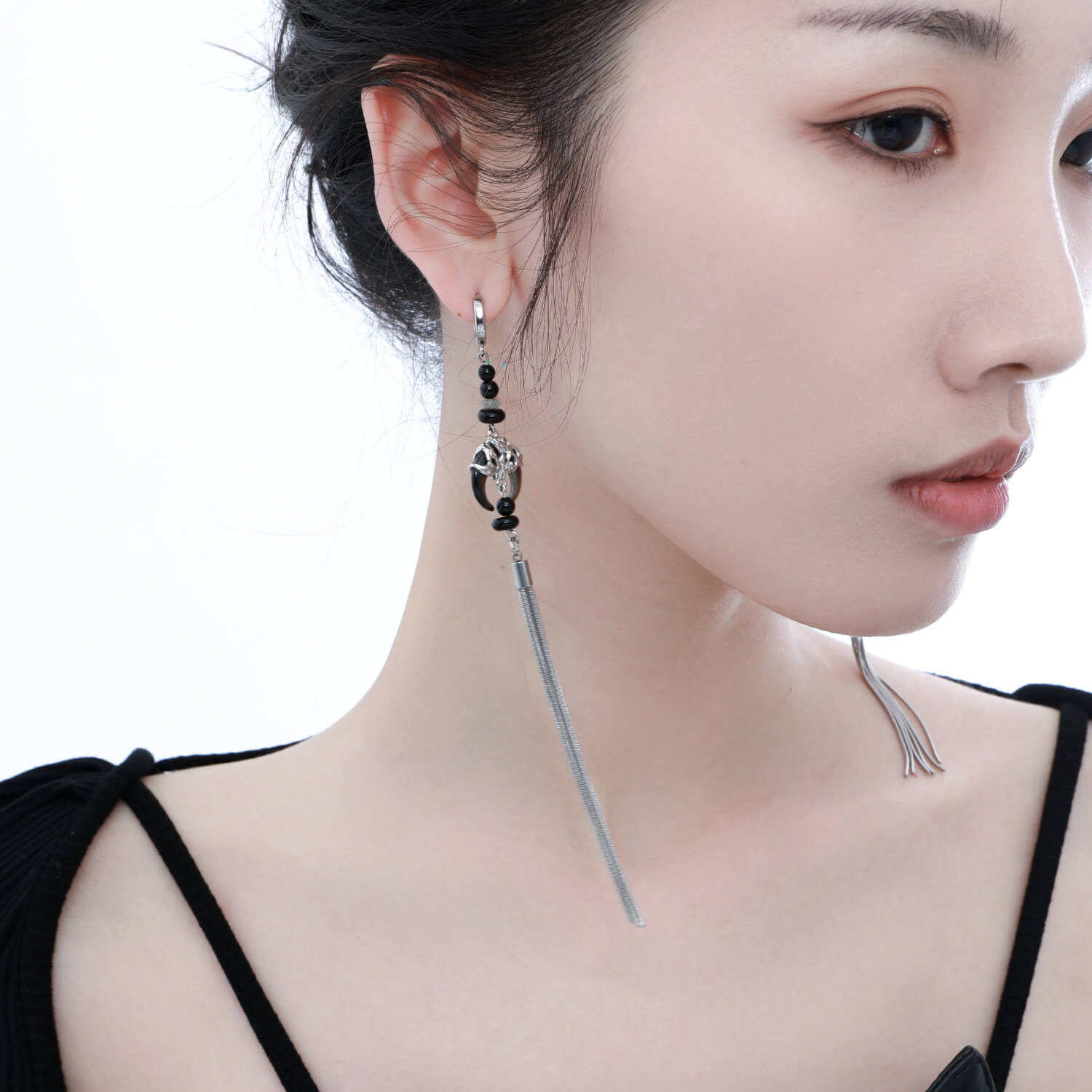 Lunar Eclipse Tassel Earrings  Buy at Khanie