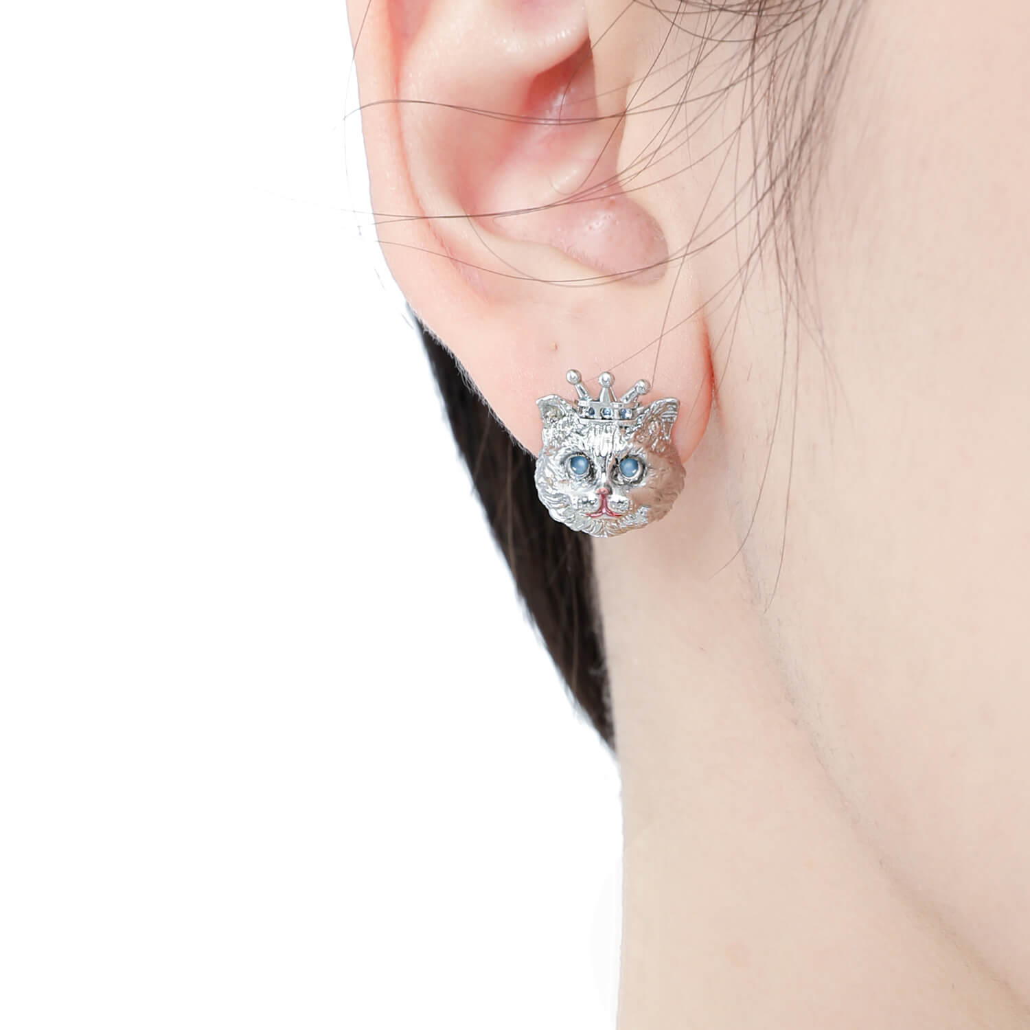 Ragdoll Cat Stud Earrings Ear Clips  Buy at Khanie