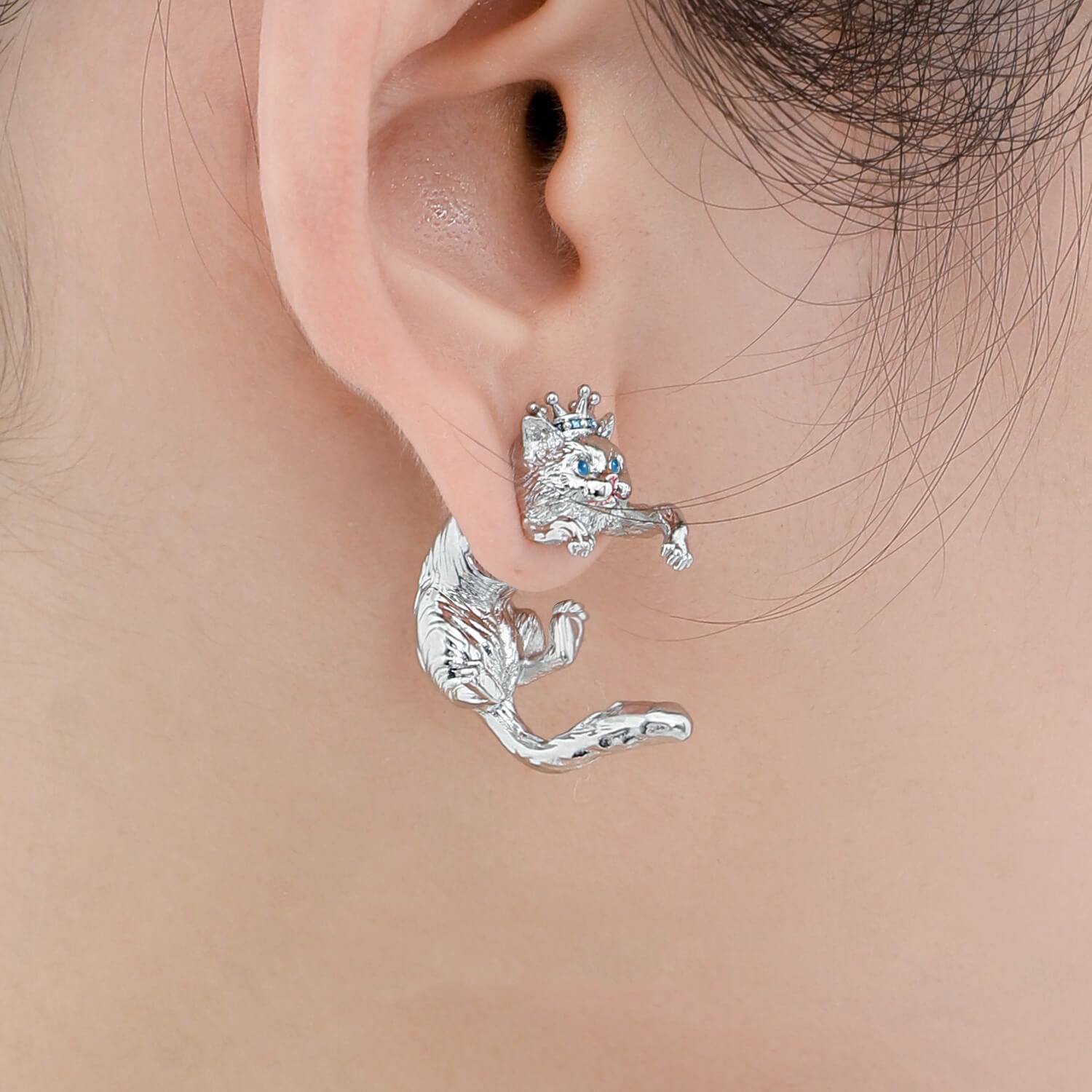 Ragdoll Cute Earrings Cat Ear Studs  Buy at Khanie