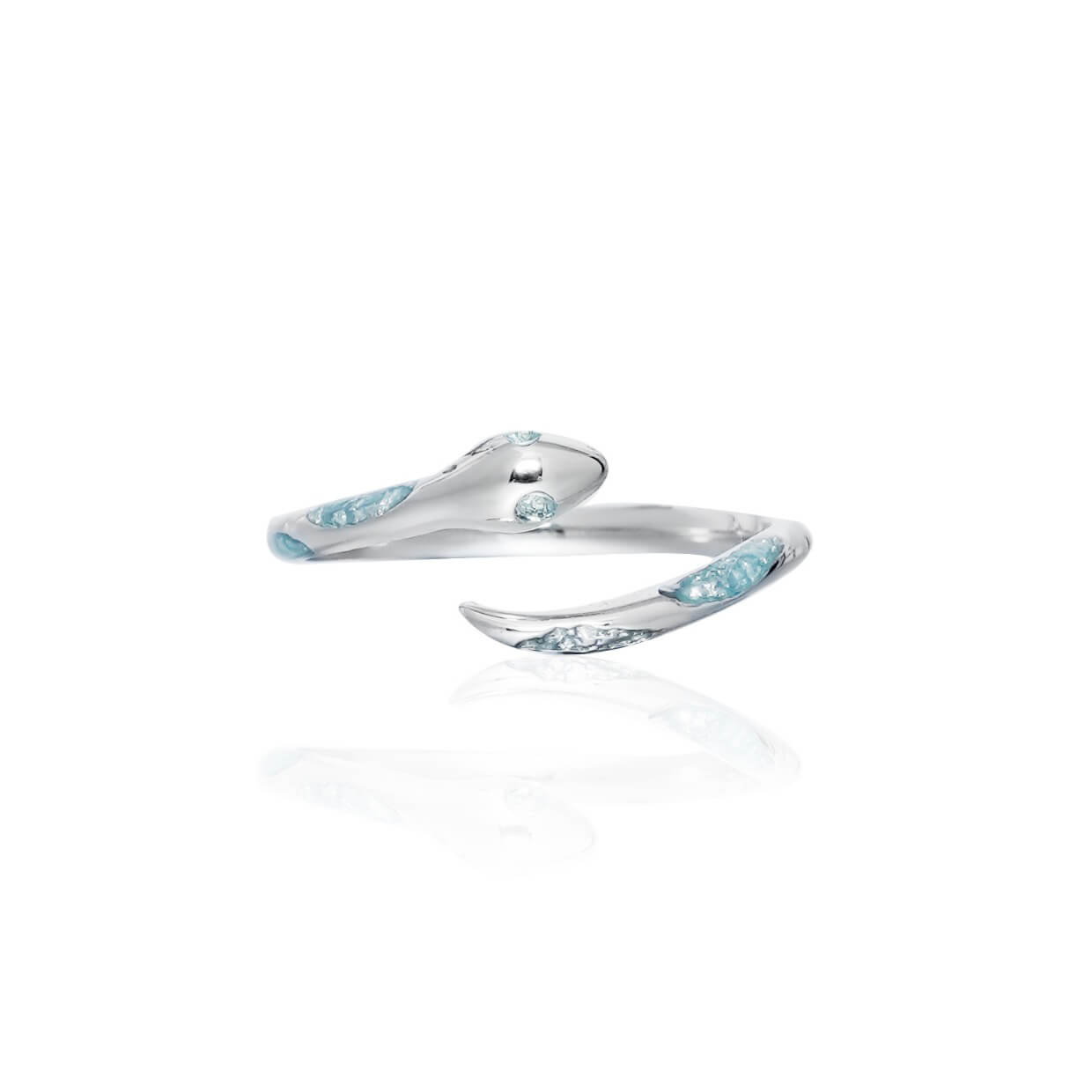 Siren Ice Blue Snake Ring  Buy at Khanie