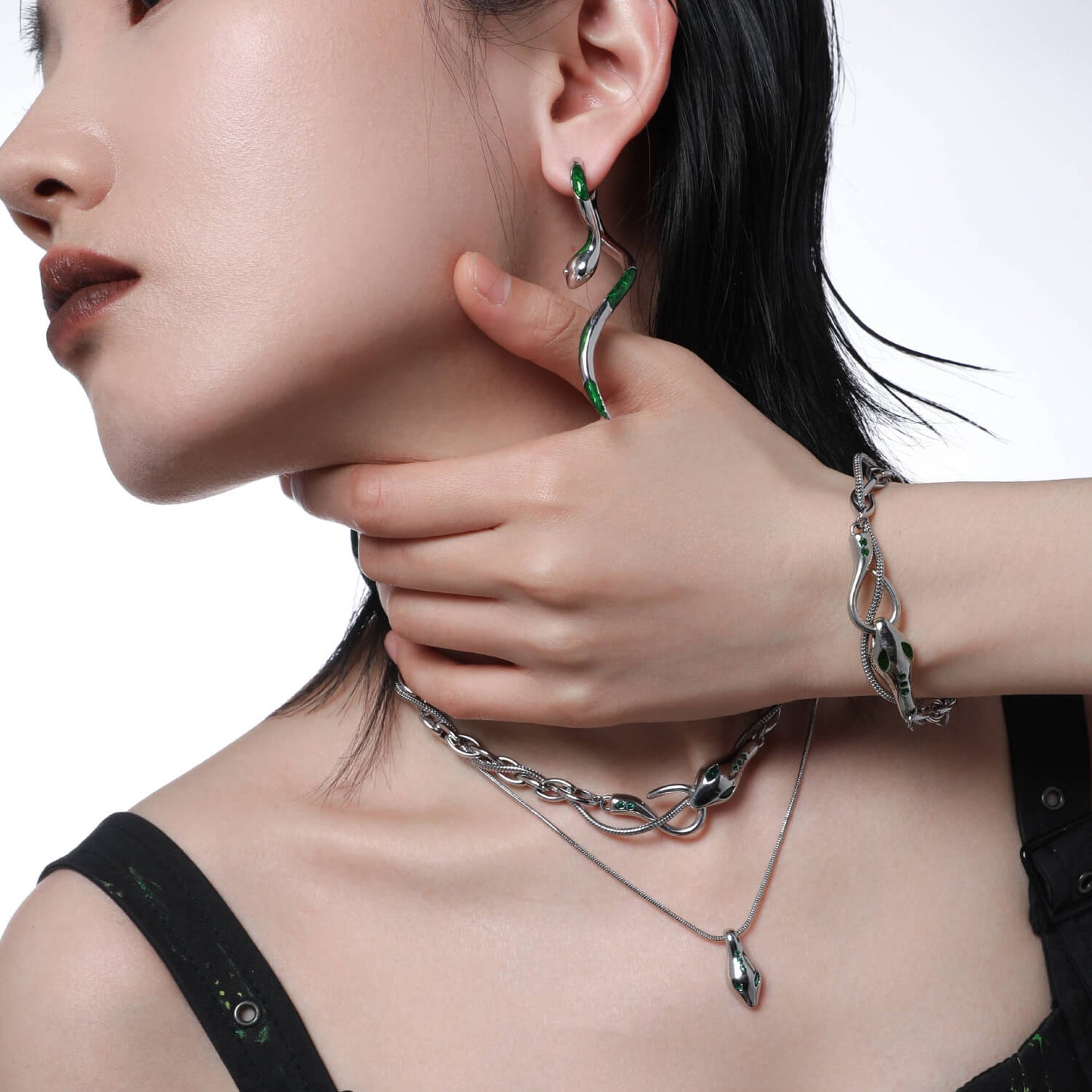 "Slytherin" Snake Bracelet | Buy at Khanie