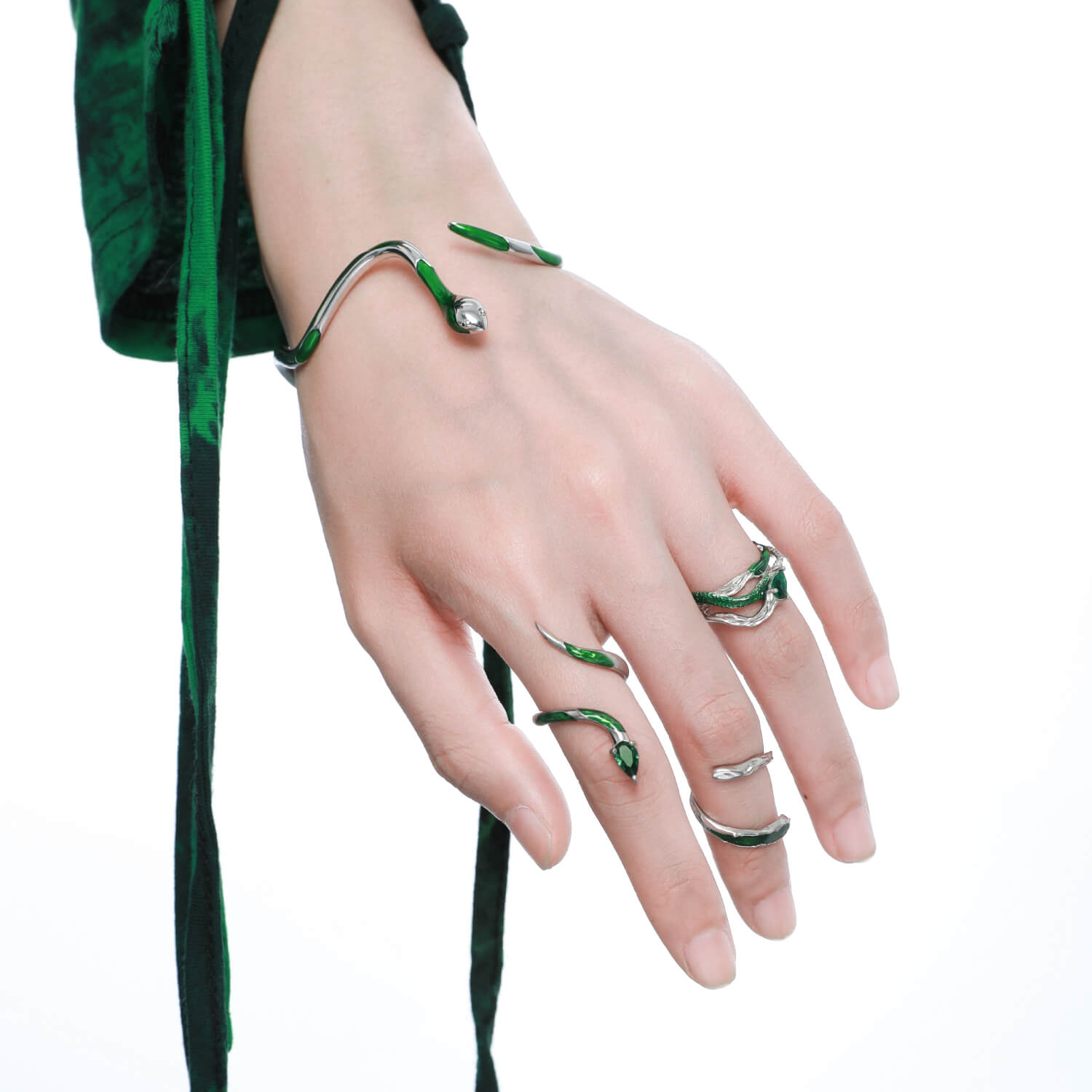 Slytherin Snake Knuckle Ring | Buy at Khanie