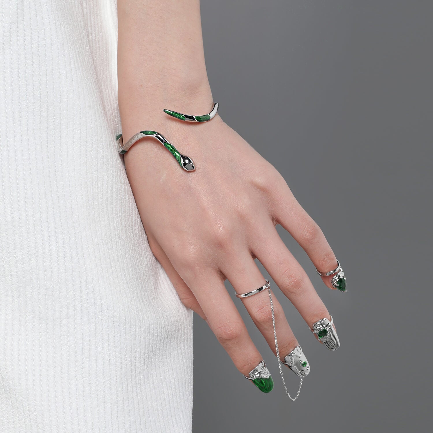 "Slytherin" Snake Wrist Bracelet | Buy at Khanie