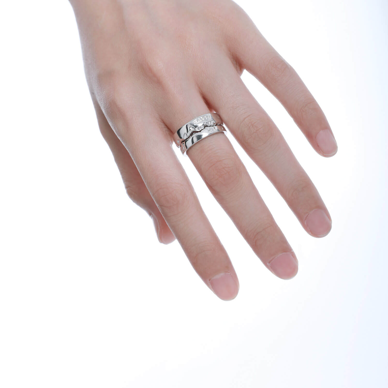 Soul Mate Silver Couple Rings  Buy at Khanie