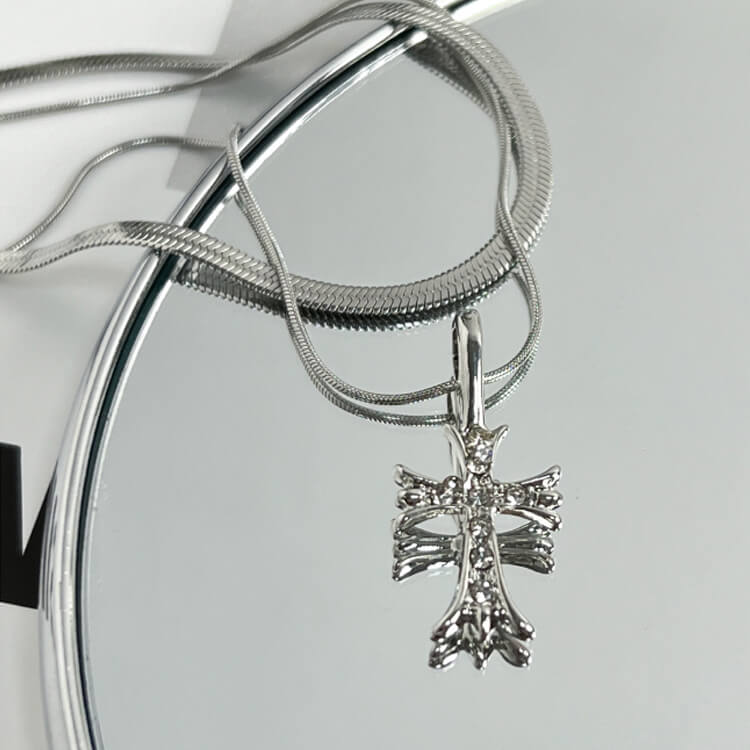 Stacking Necklace Cross Layered Pendant  Buy at Khanie
