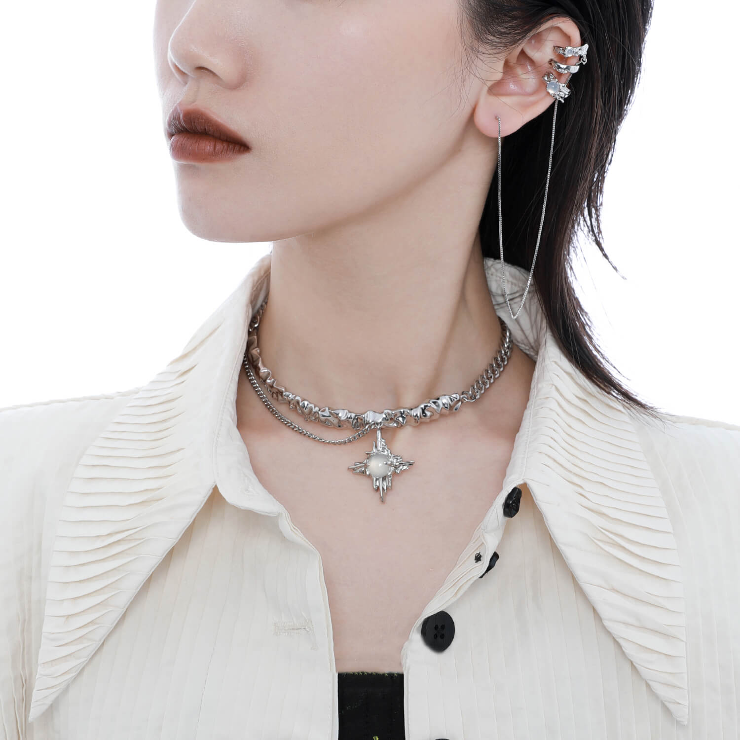 Starburst Galaxy Choker Necklace | Buy at Khanie