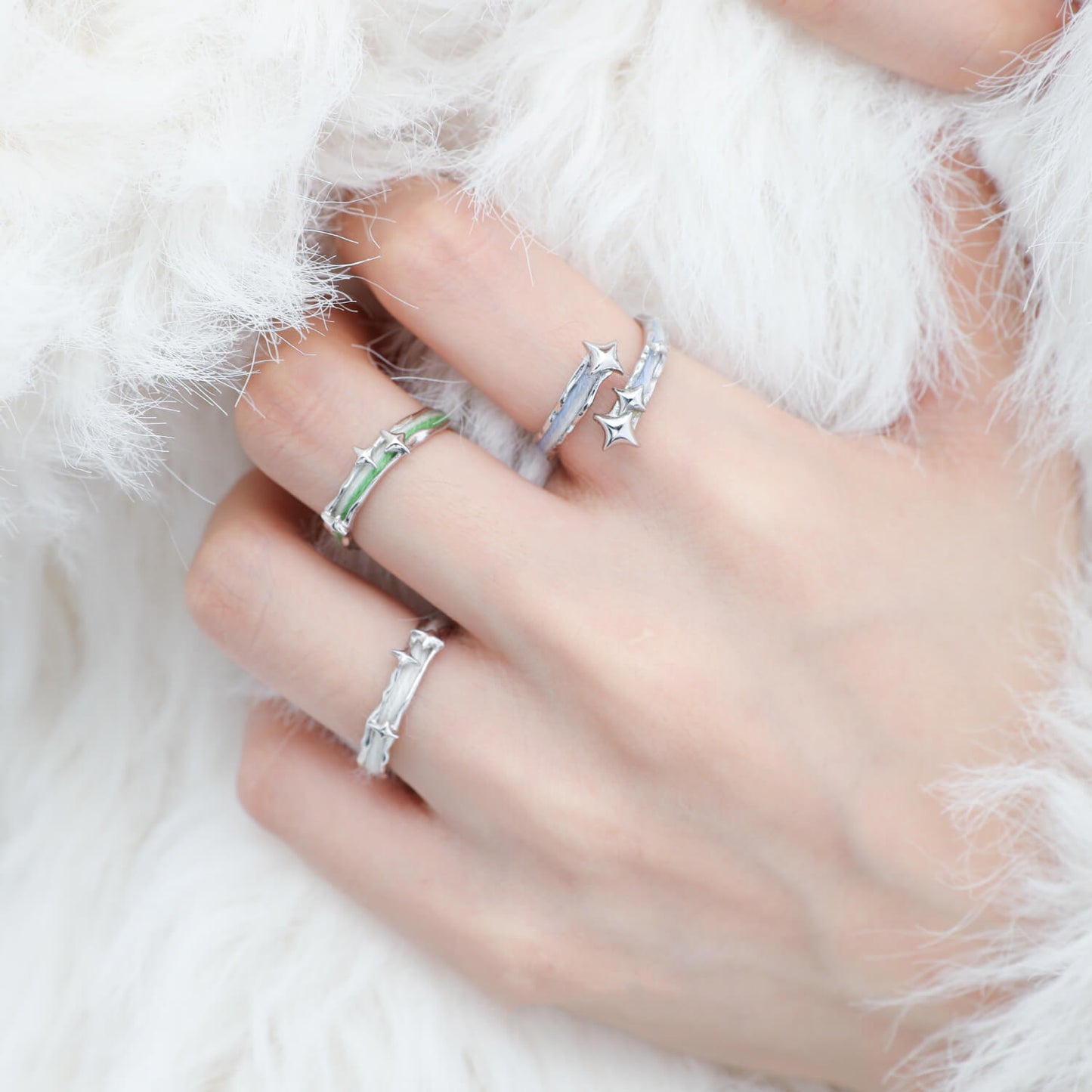 Twinkling Treasure Handmade Silver Ring  Buy at Khanie
