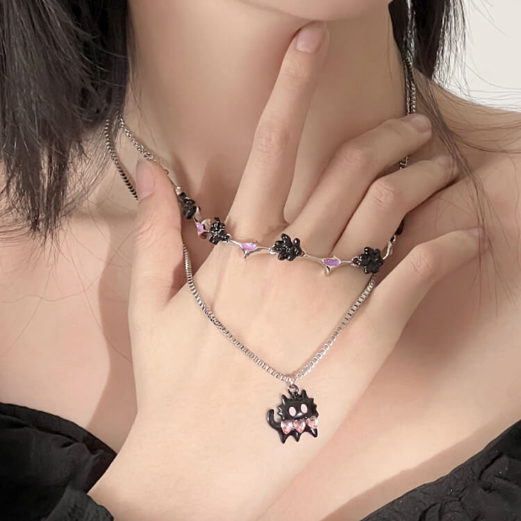 Y2K Double-Layered Cat Choker Necklace  Buy 3 Pay for 2  Buy at Khanie